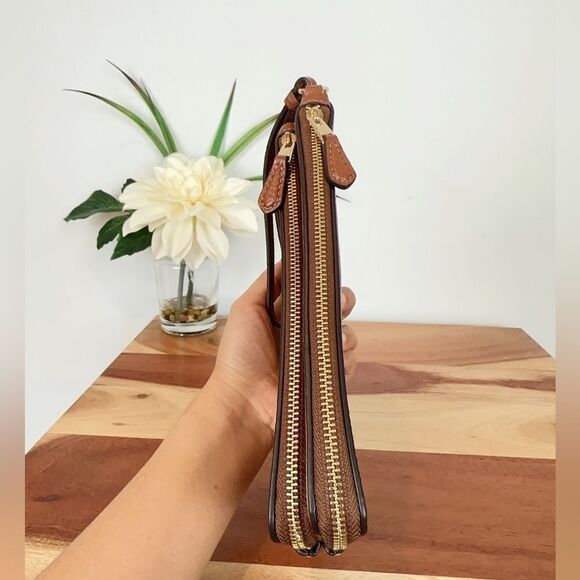 NWT Coach Leather Double Zip Wallet/Wristlet - Picture 3 of 6